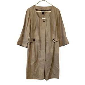 NWT Lane Bryant Linen Blend Trench Dress size 18/20